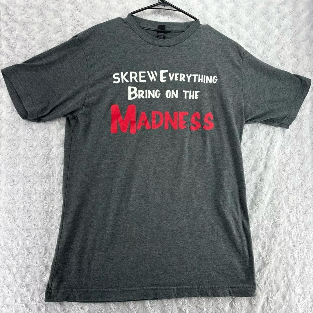 Skrewball Peanut Butter Whiskey Unisex Size Medium Grey Tshirt